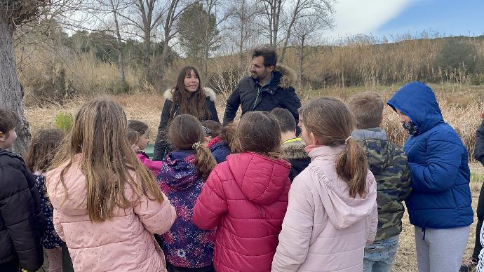 Actividad de reforestación en el Paraje Natural La Fenosa