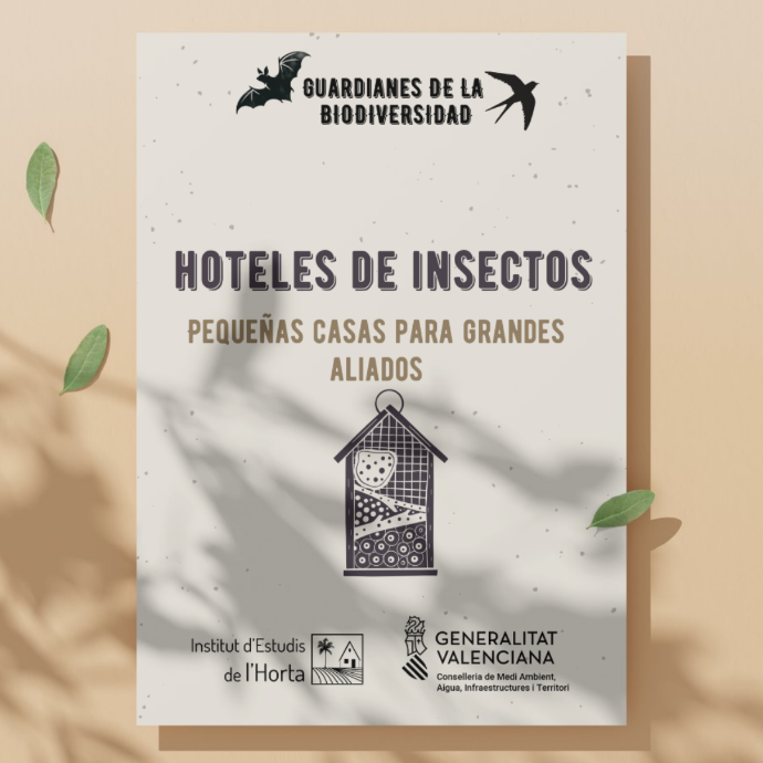 Hotel de insectos construido para favorecer la biodiversidad