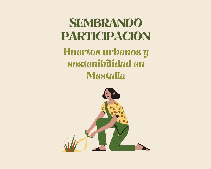 Materiales de Sembrando participación sobre huertos urbanos y sostenibilidad